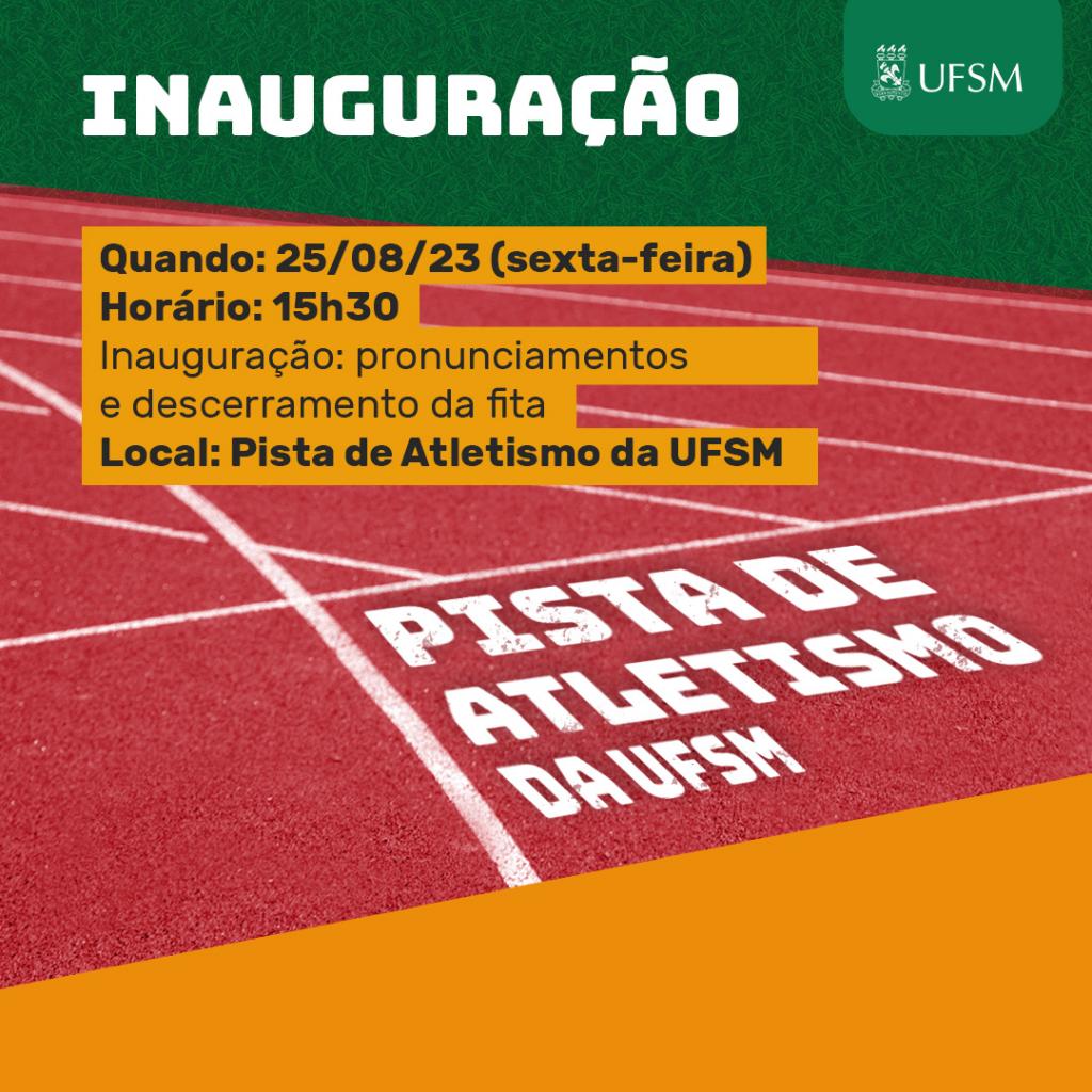 Pista de atletismo da UFSM será inaugurada na sexta 25 UFSM