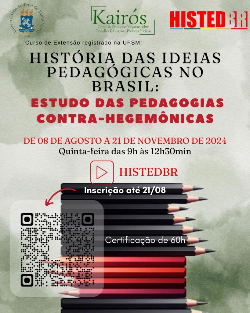 Curso De Extens O Sobre Hist Ria Das Ideias Pedag Gicas No Brasil Abre