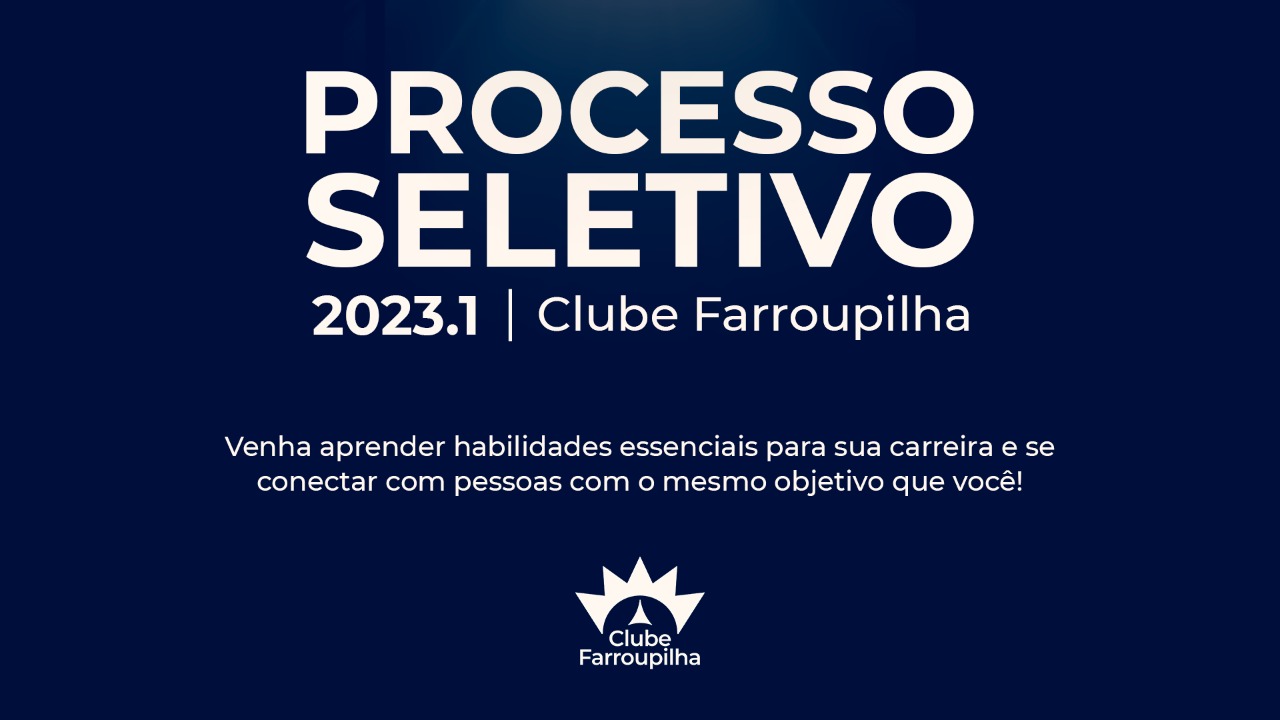 Clube Farroupilha está processo seletivo aberto Ciências Contábeis