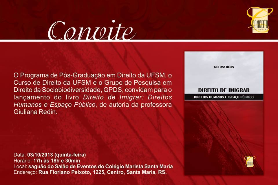 Convite Lançamento Livro PPGD