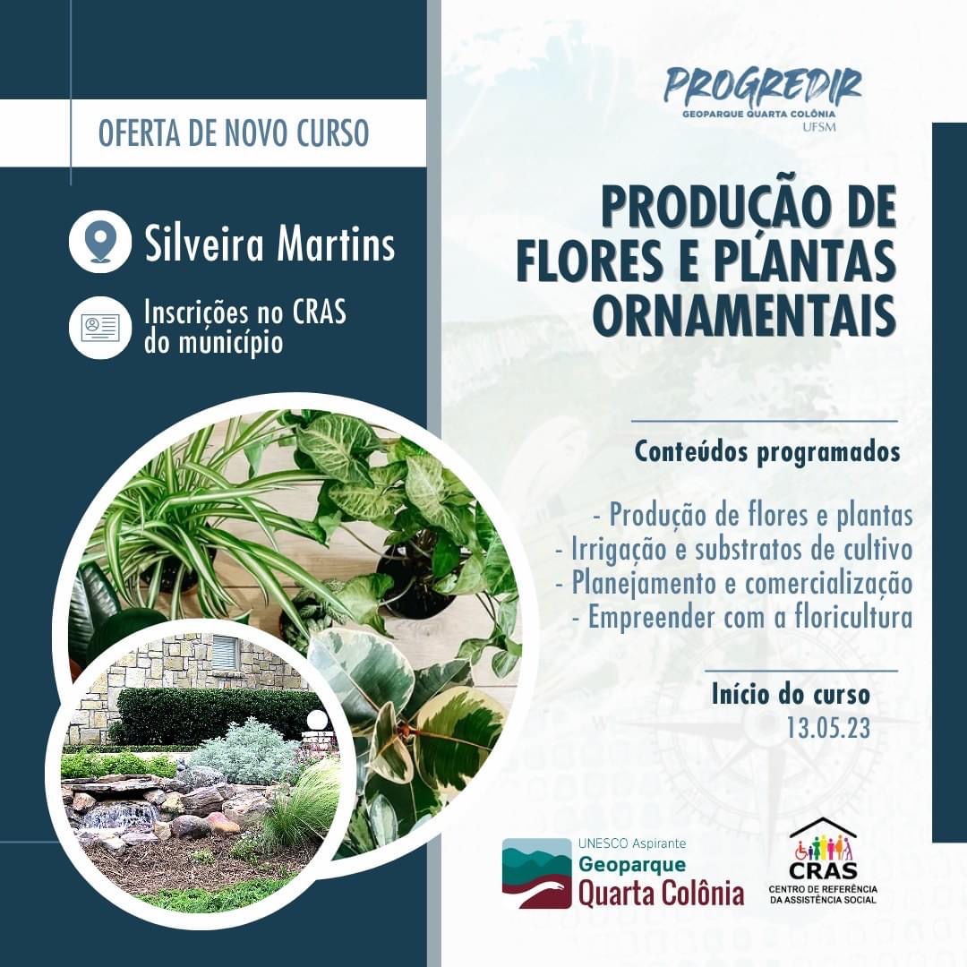 Cursos do Programa Progredir Geoparque Quarta Colônia 2023 começam a