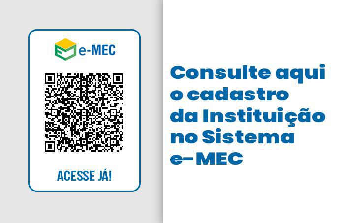 Imagem com QR Code do cadastro da instituição no sistem e-MEC