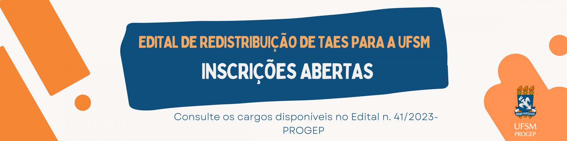 Progep Informa Que Estarão Abertas As Inscrições Para Processo Seletivo Para Redistribuição De 1966