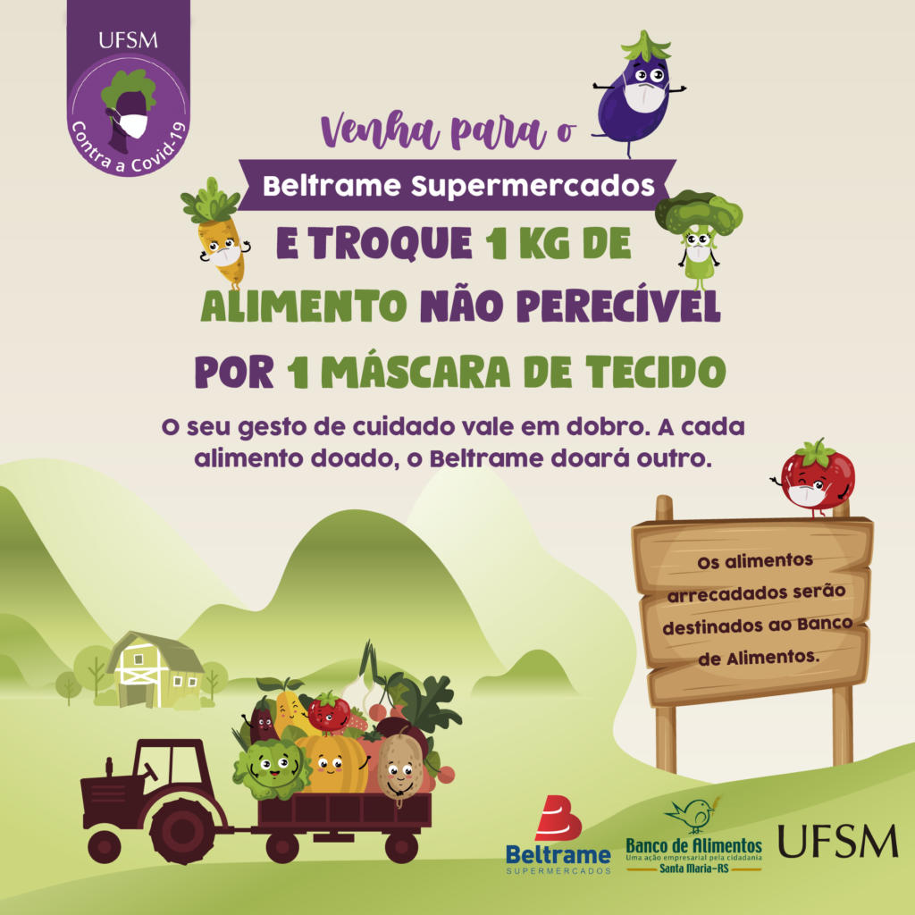 Ufsm Promove Campanha De Troca De Alimentos Por Máscaras Pre 7307