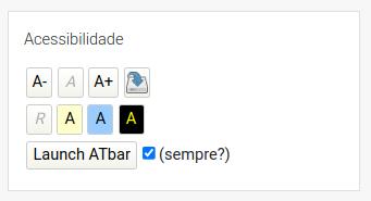 Bloco de Acessibilidade do Moodle