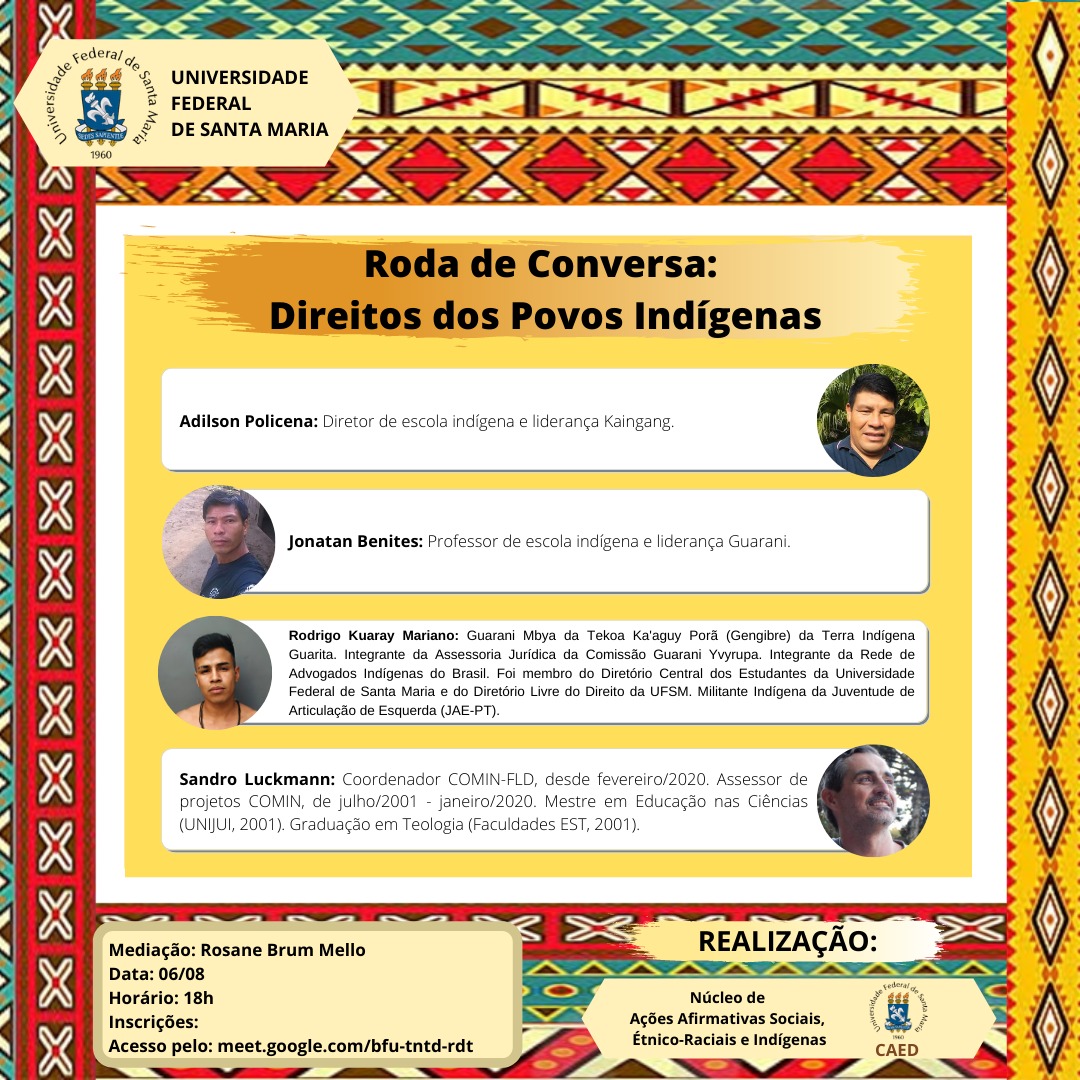 Roda de Conversa Direitos dos Povos Indígenas CAED