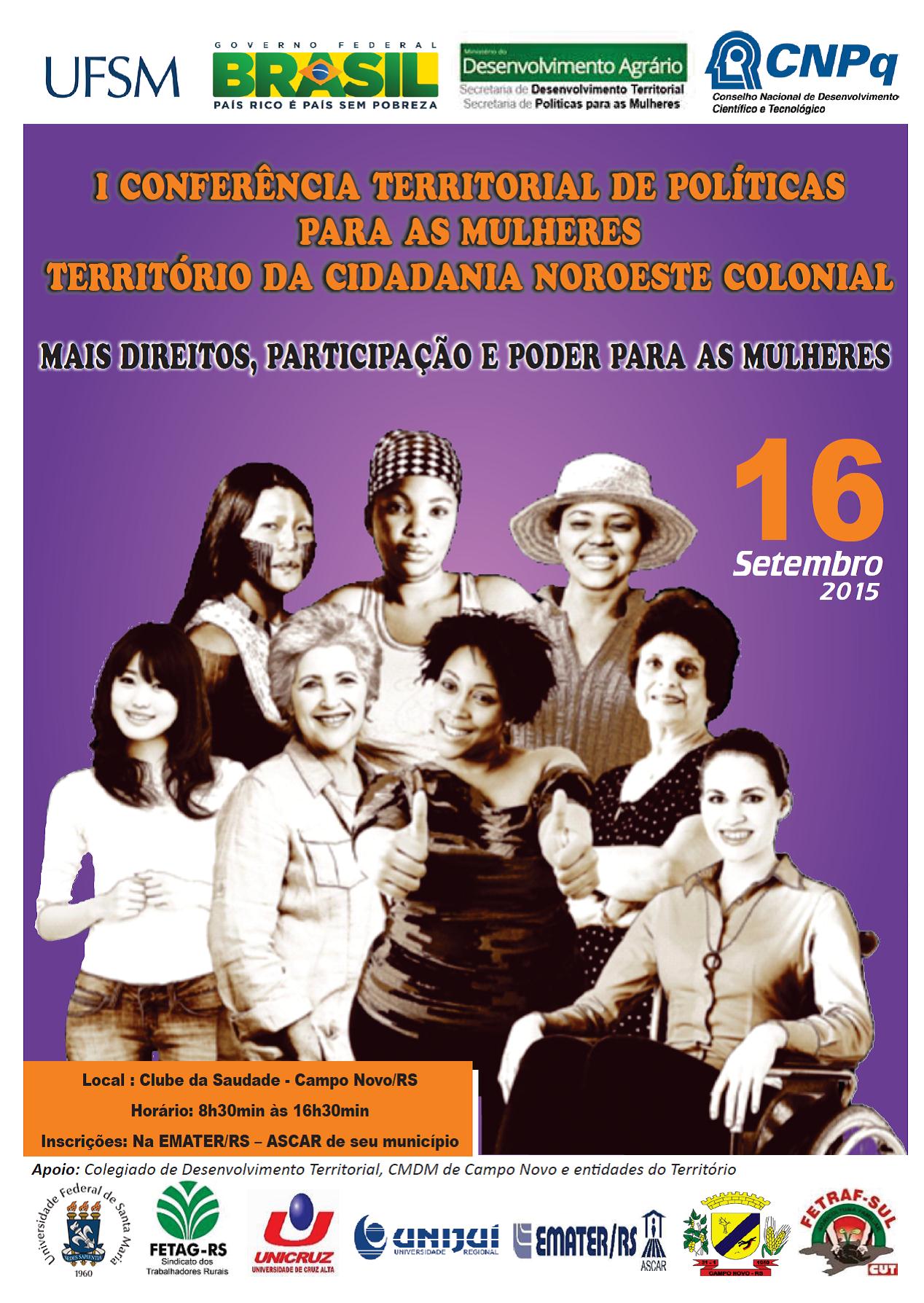 I Conferência Territorial De Políticas Para As Mulheres Ppgexr