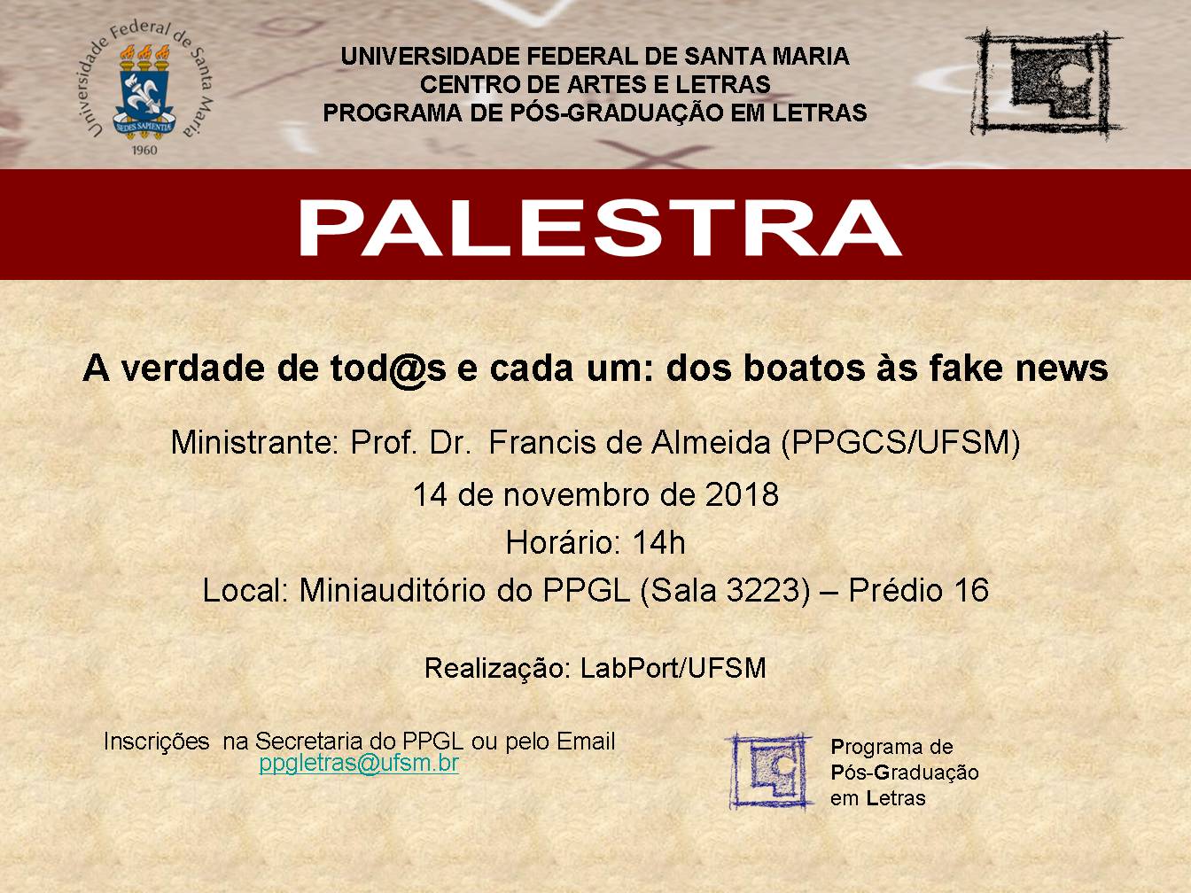 Palestra Prof. Francis de Almeida