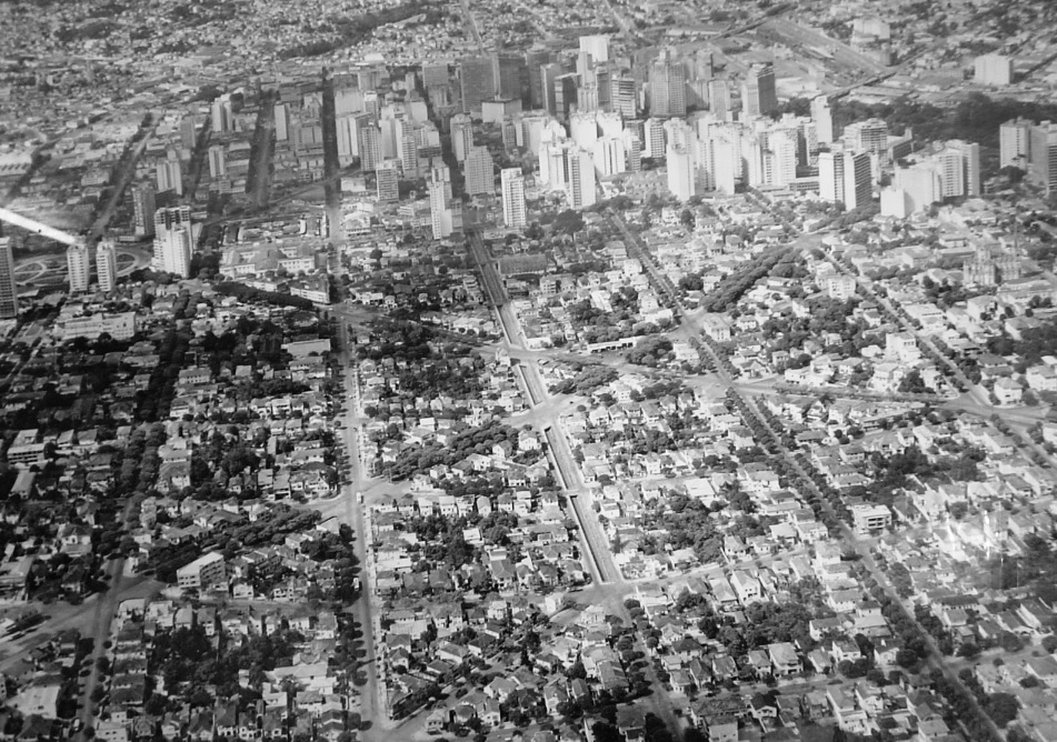 Vista da região centro sul de BH em 1960