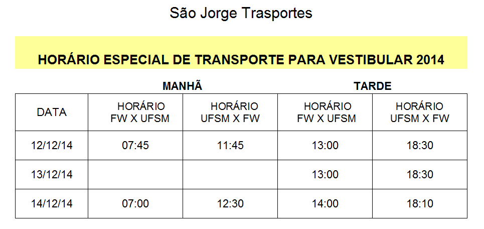 Transporte São Jorge