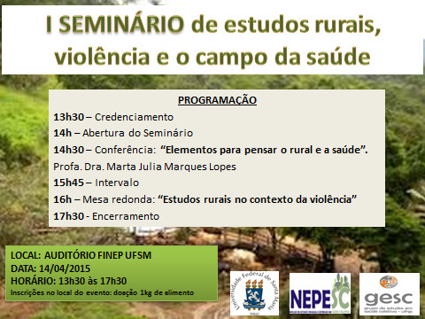 I seminario estudos rurais